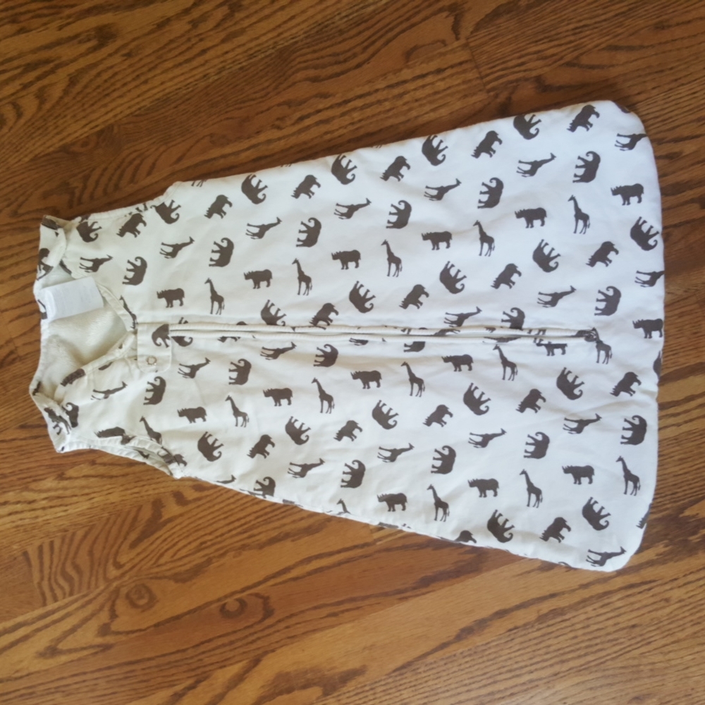 Kids Line Safari Print Sleep Sack Sz 0-6 months